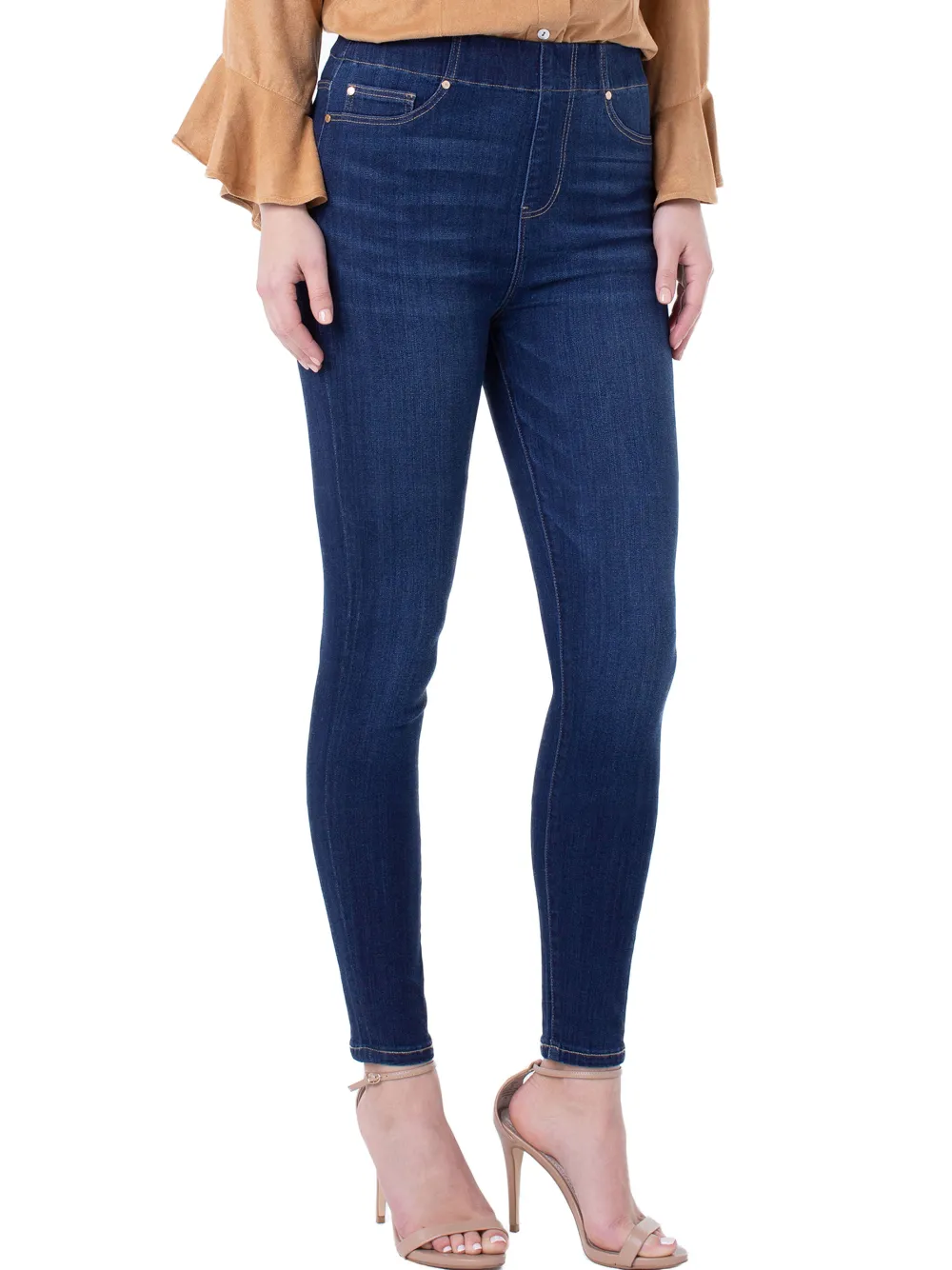 Sale NIC+ZOE Liverpool Chloe Ankle Skinny Petites Deep Denim