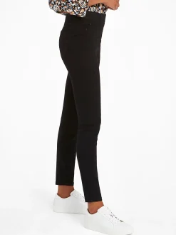 Fashion NIC+ZOE Liverpool Chloe Hi-Rise Ankly Skinny Jean Black