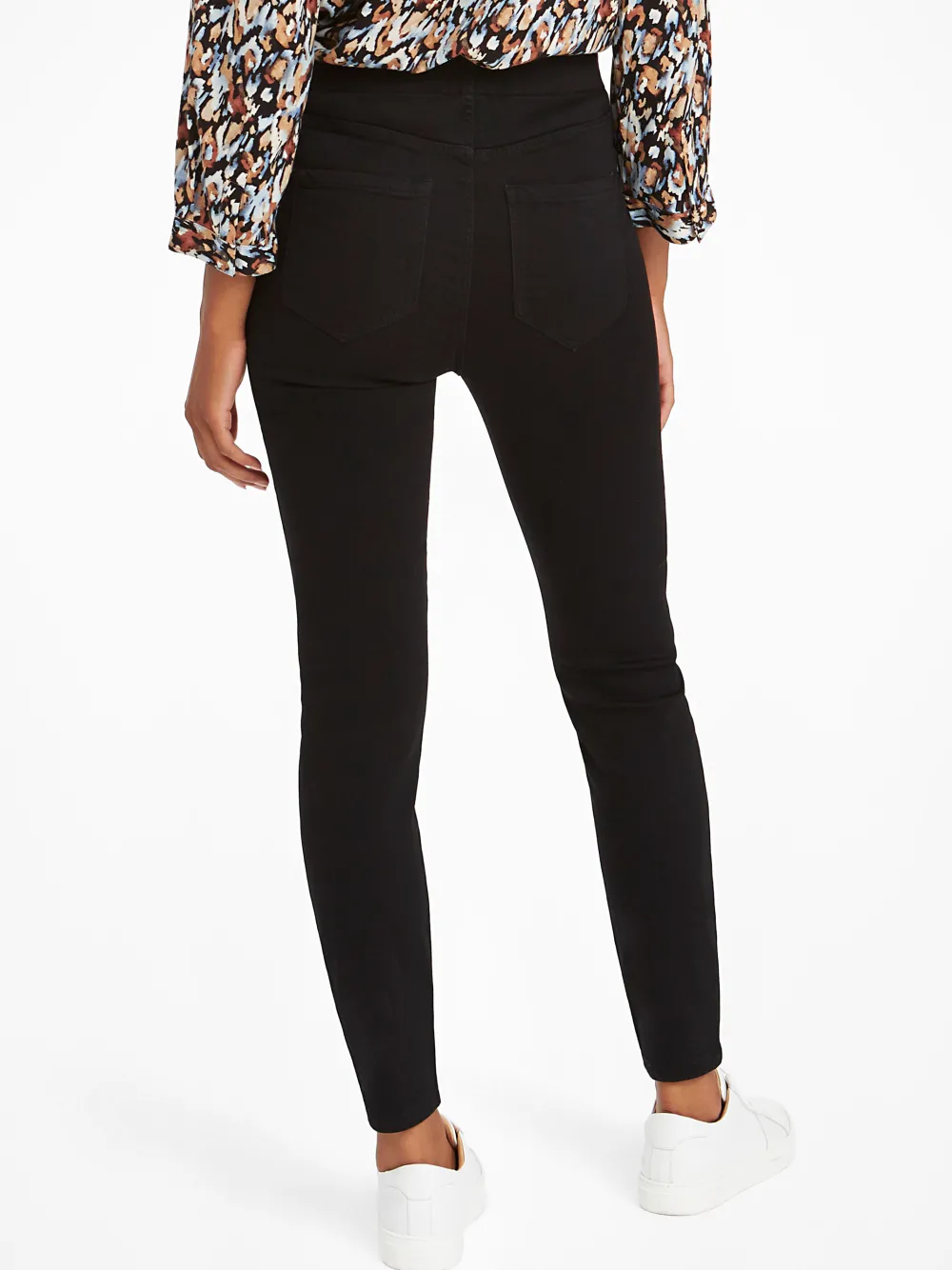 Fashion NIC+ZOE Liverpool Chloe Hi-Rise Ankly Skinny Jean Black