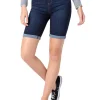 Sale NIC+ZOE Liverpool Chloe Pull-On Bermuda Dark Denim