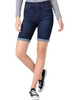 Sale NIC+ZOE Liverpool Chloe Pull-On Bermuda Dark Denim
