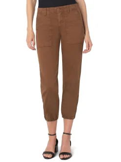Outlet NIC+ZOE Liverpool Crop Utility Pant Brown