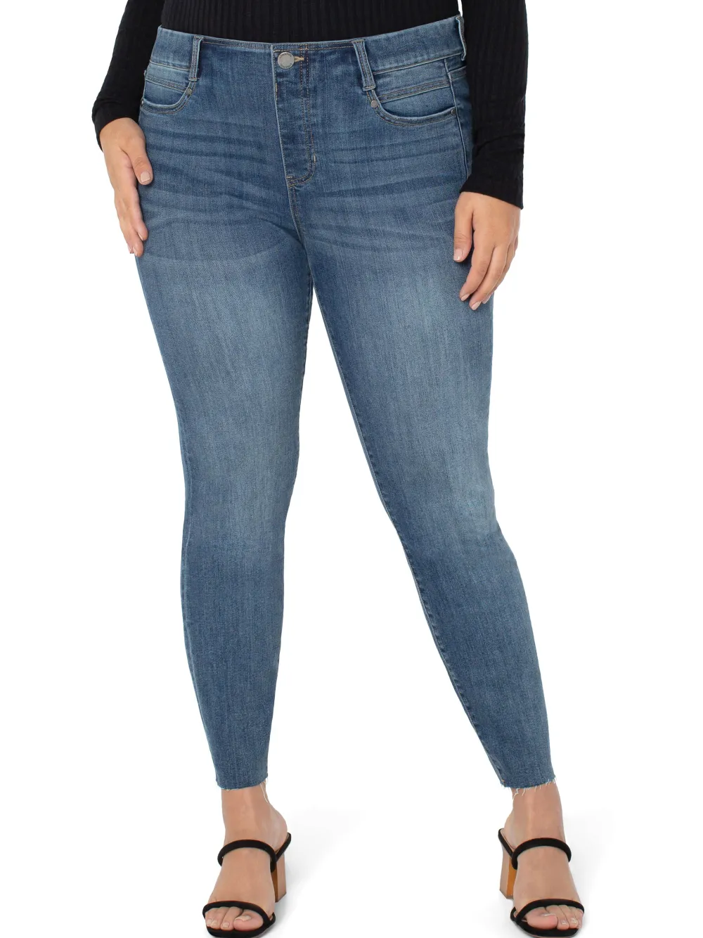 Cheap NIC+ZOE Liverpool Gia Glider Skinny Ankle Plus Denim