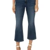 Hot NIC+ZOE Liverpool Hannah Crop Flare Dark Wash