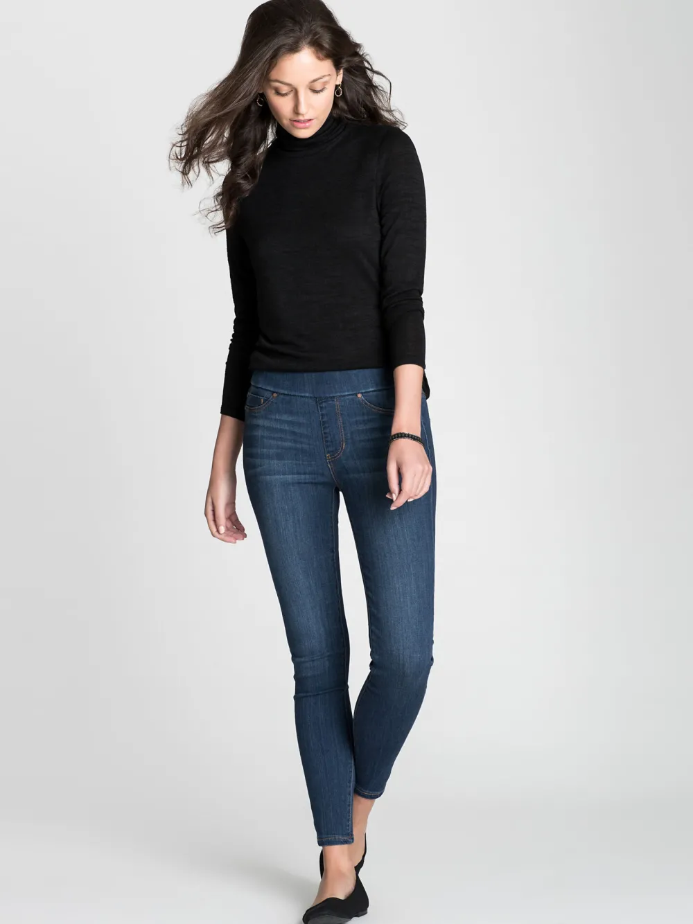 Store NIC+ZOE Liverpool Sienna Pull-On Ankle Jean Deep Denim