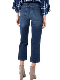 New NIC+ZOE Liverpool Stevie Hi-Rise Stovepipe 26 Deep Denim