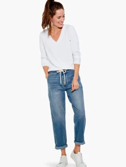 Cheap NIC+ZOE Liverpool The Rascal Tie Front Cuffed Pant Denim