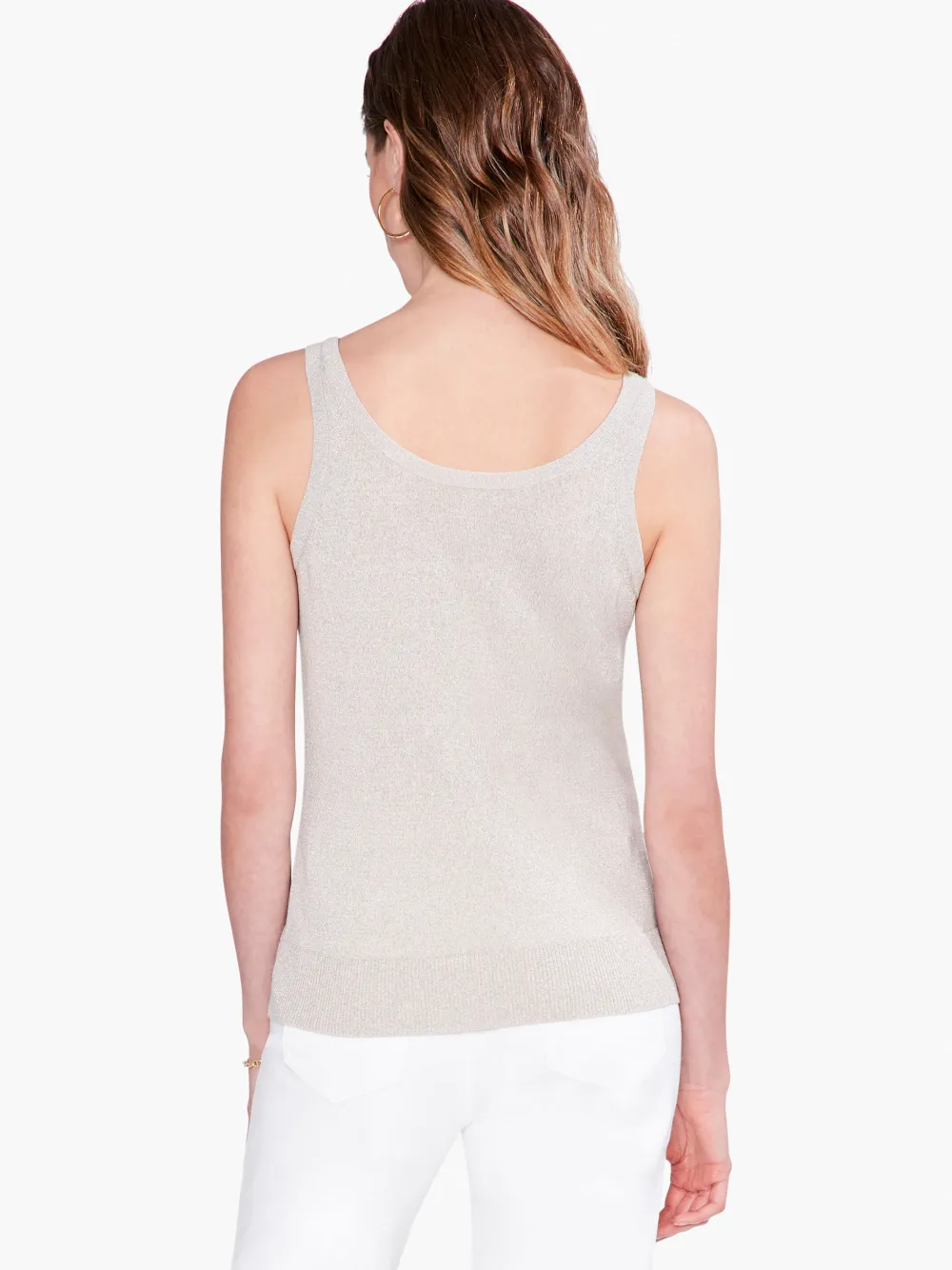 Cheap NIC+ZOE Lurex Corset Tank Sandshell