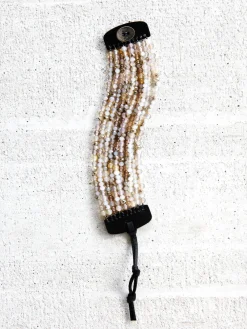 Discount NIC+ZOE Marlyn Schiff Beaded Strand Bracelet Grey