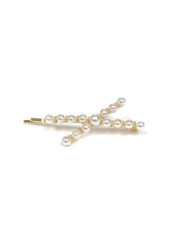 Flash Sale NIC+ZOE Marlyn Schiff Pearl Strand Hair Pin Gold