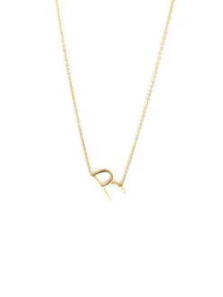 Discount NIC+ZOE Marlyn Schiff R Initial Necklace Small Gold