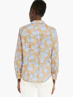 Sale NIC+ZOE Midday Meadows Crinkle Shirt Blue Multi