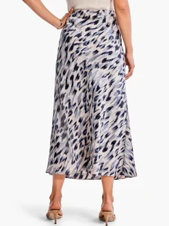 Online NIC+ZOE Misty Ikat Slip Skirt Grey Multi
