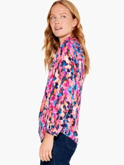 Shop NIC+ZOE Modern Kaleidoscope Top Pink Multi