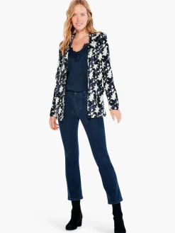 Flash Sale NIC+ZOE Mosaic Mix Knit Blazer Black Multi