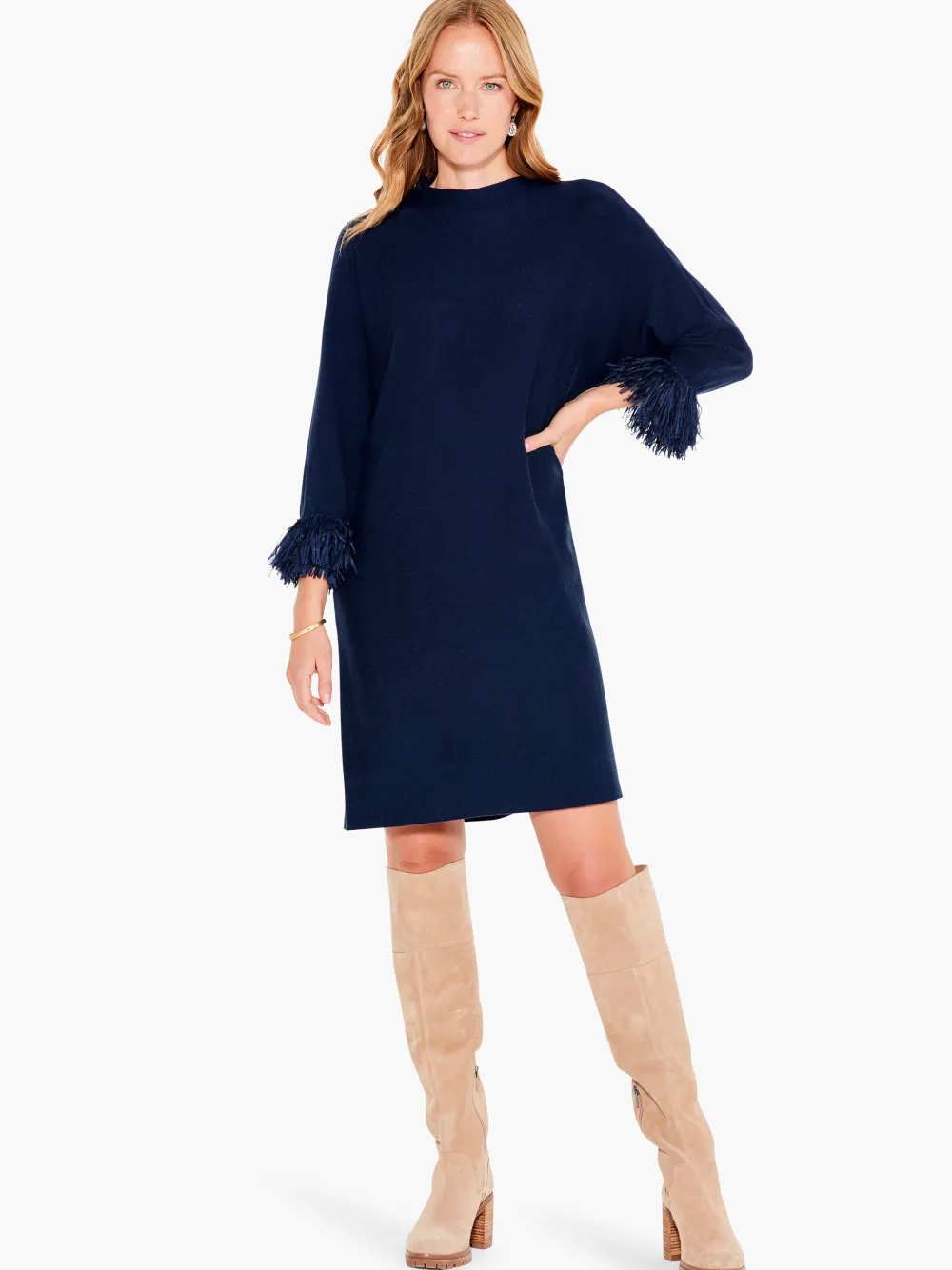 Fashion NIC+ZOE Night Fall Dress Dark Indigo