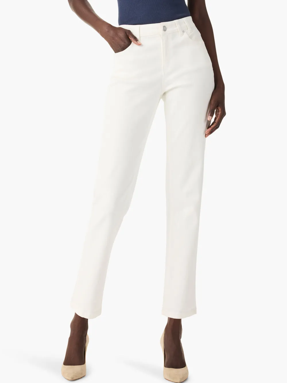 Shop NIC+ZOE Nz Denim 28 Paper White