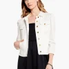 Outlet NIC+ZOE Nz Denim Femme Sleeve Denim Jacket Paper White