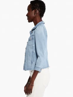 Best NIC+ZOE Nz Denim Femme Sleeve Denim Jacket Breeze