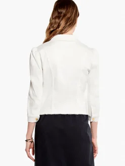 Outlet NIC+ZOE Nz Denim Femme Sleeve Denim Jacket Paper White