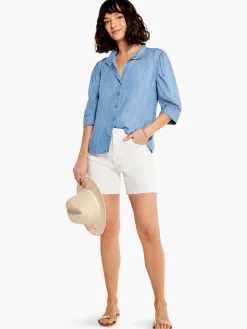 Cheap NIC+ZOE Nz Denim Mid Rise 5 Paper White