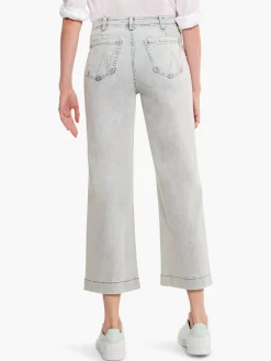 Outlet NIC+ZOE Nz Denim Mid Rise Wide-Leg Crop Jean Salt