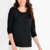 Store NIC+ZOE Nzt Long Sleeve Crew Tee Black Onyx