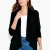 Best Sale NIC+ZOE Nzt Long Sleeve Drape Cardigan Black Onyx