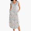 Sale NIC+ZOE Nzt Palm Scoop Tank Dress Orange Multi