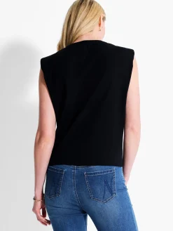 Hot NIC+ZOE Nzt Power Shoulder Crew Tank Black Onyx