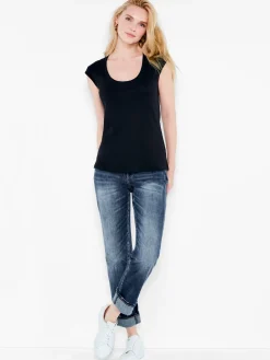 Store NIC+ZOE Nzt Scoop Neck Tank Black Onyx