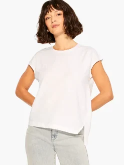 Online NIC+ZOE Nzt Short Sleeve Crew Asymmetrical Tee Paper White