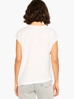 Online NIC+ZOE Nzt Short Sleeve Crew Asymmetrical Tee Paper White