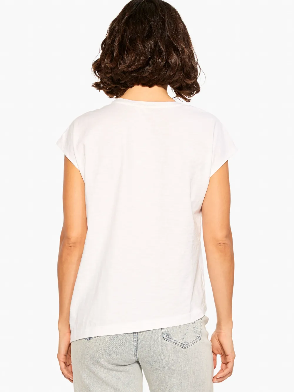 Online NIC+ZOE Nzt Short Sleeve Crew Asymmetrical Tee Paper White