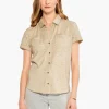 Cheap NIC+ZOE Nzt Short Sleeve Pocket Shirt London Fog
