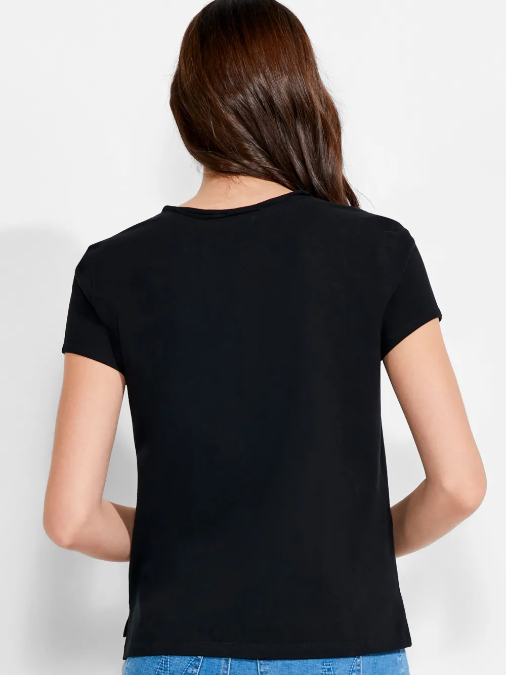New NIC+ZOE Nzt Short Sleeve Roll V Tee Black Onyx