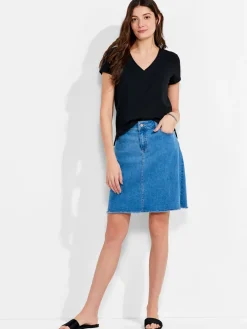 New NIC+ZOE Nzt Short Sleeve Roll V Tee Black Onyx