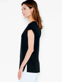 Shop NIC+ZOE Nzt Short Sleeve V-Neck Tee Black Onyx
