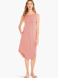 Best Sale NIC+ZOE Nzt Striped Tank Dress Orange Multi