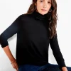 Fashion NIC+ZOE Nzt Sweet Dreams Long Sleeve Turtleneck Black Onyx