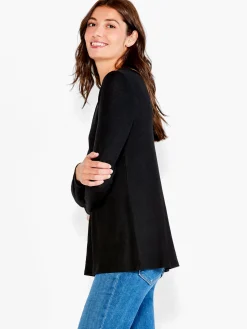 Sale NIC+ZOE Nzt Sweet Dreams Long Sleeve Crew Tee Black Onyx