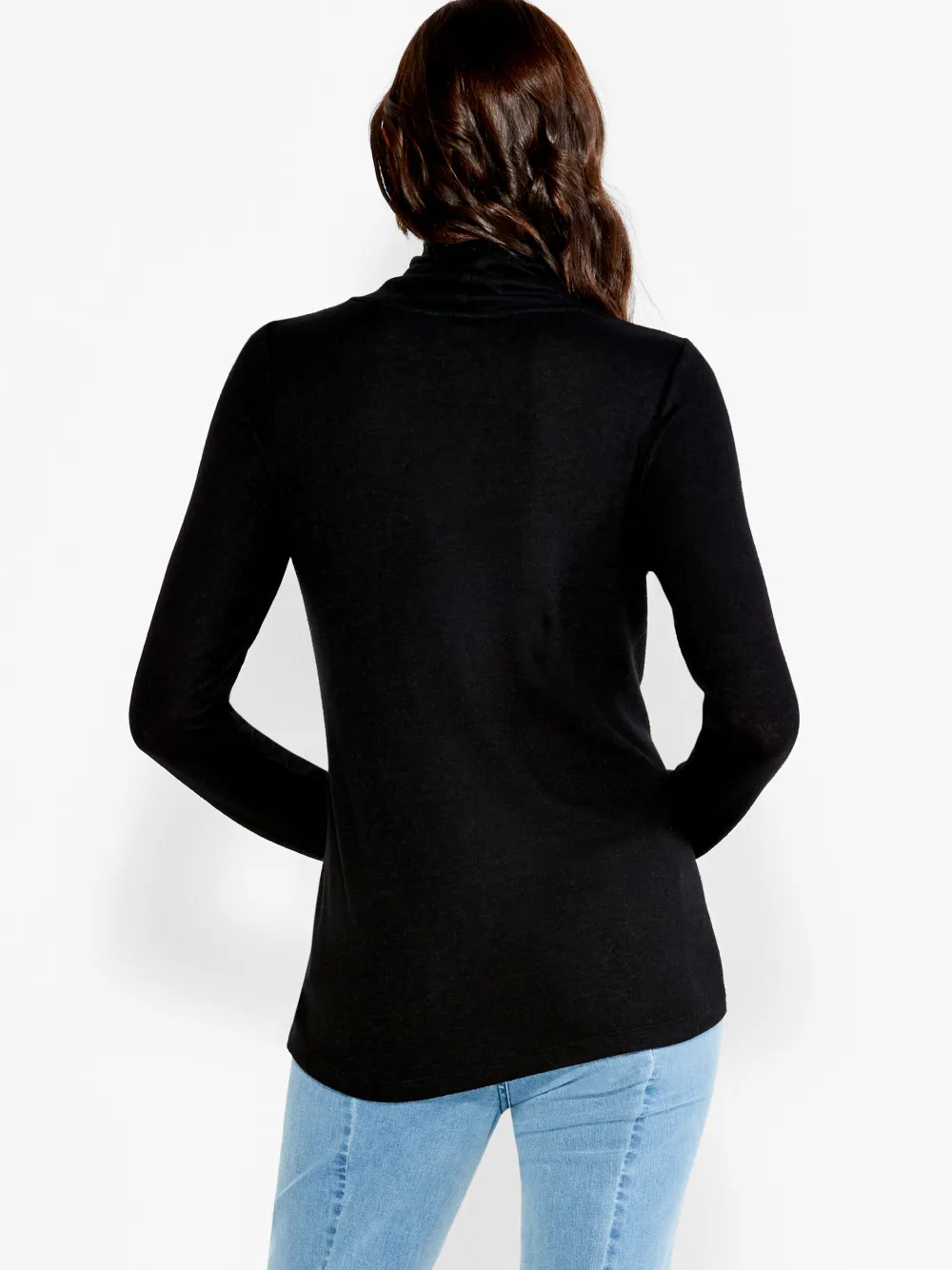 Fashion NIC+ZOE Nzt Sweet Dreams Long Sleeve Turtleneck Black Onyx