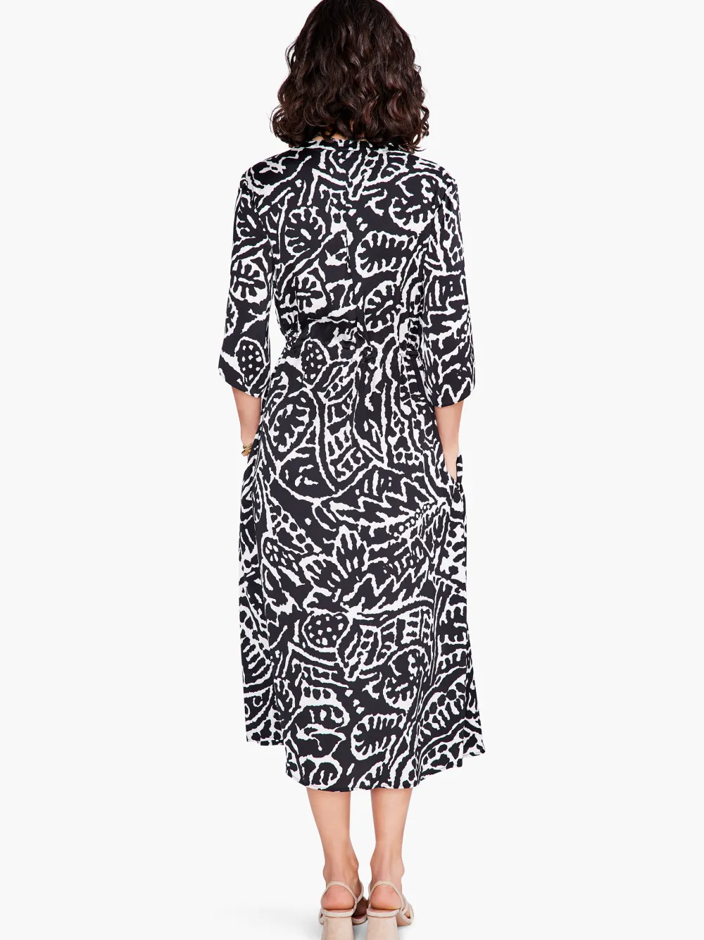 Flash Sale NIC+ZOE Onyx Stamp Dress Black Multi