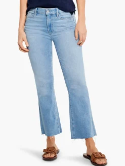 New NIC+ZOE Paige - Collette Crop Flare W/ Raw Hem Light Wash
