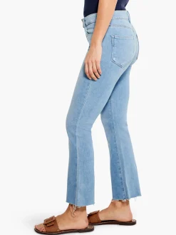 New NIC+ZOE Paige - Collette Crop Flare W/ Raw Hem Light Wash