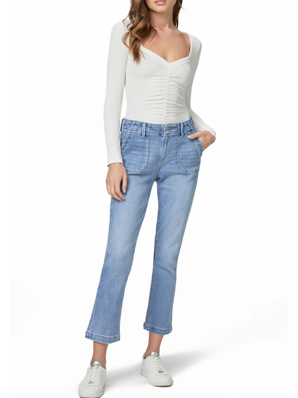 Shop NIC+ZOE Paige - Mayslie Straight Ankle Light Wash