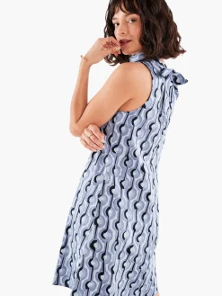 Discount NIC+ZOE Painted Clouds Dress Blue Multi