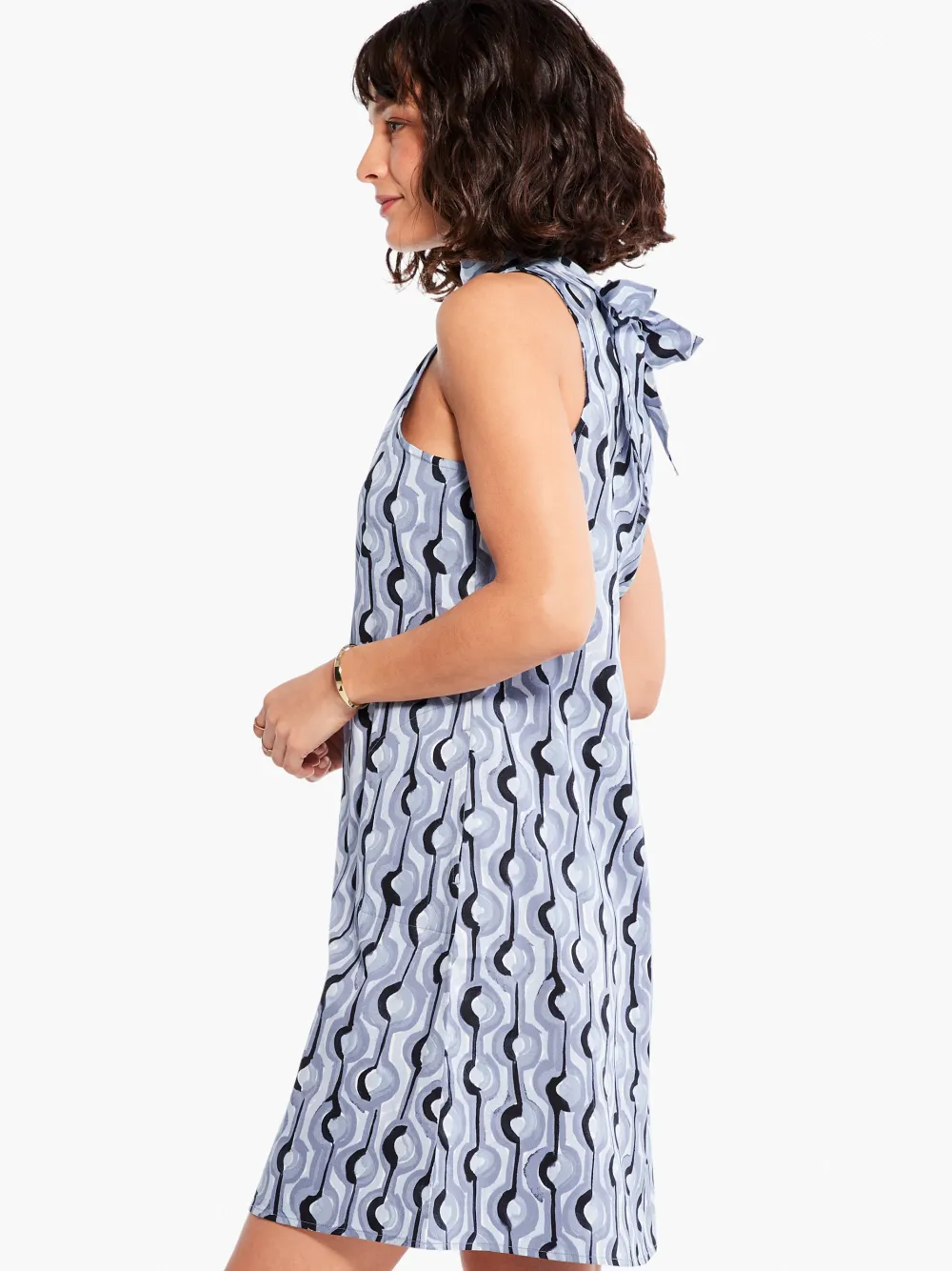 Discount NIC+ZOE Painted Clouds Dress Blue Multi
