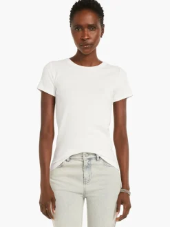 Discount NIC+ZOE Perfect Knit Rib Short Sleeve Crew Tee Paper White