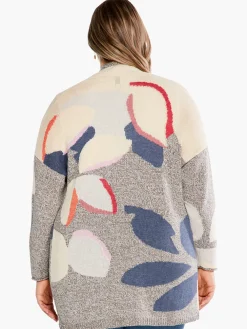 Cheap NIC+ZOE Petal Blues Cardigan Neutral Multi
